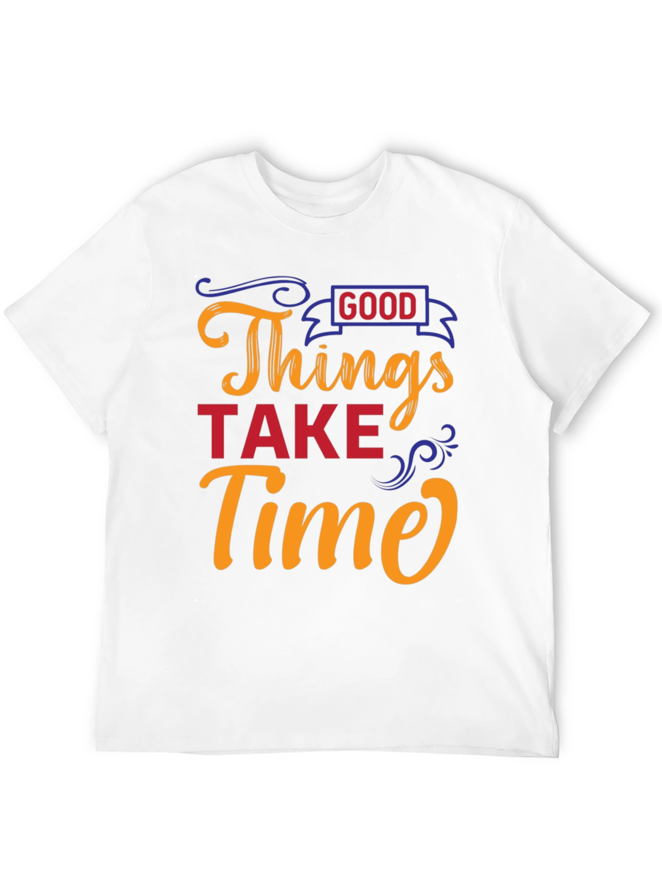 Good Things Take Time Black Graphic Tee