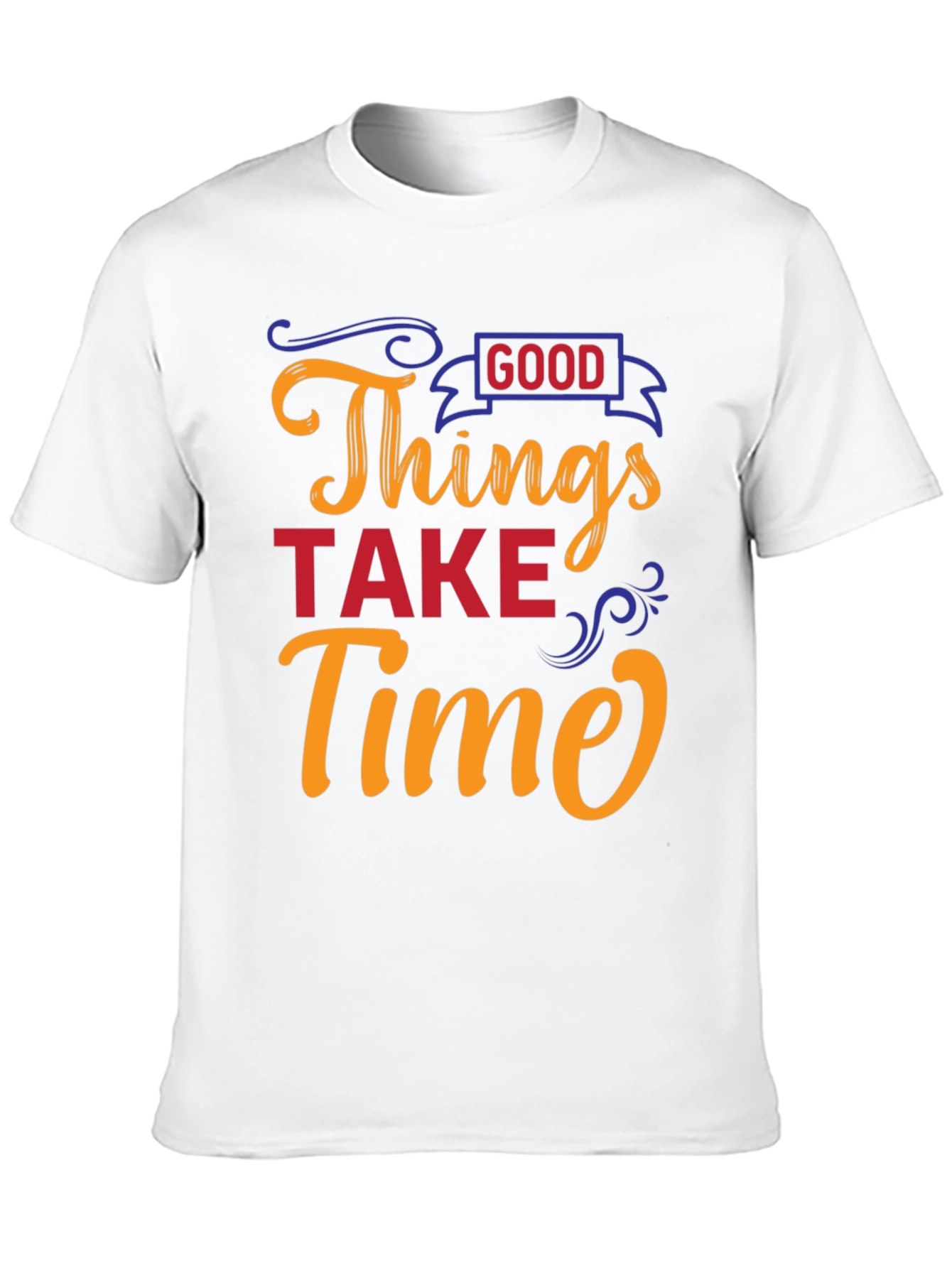 Good Things Take Time Black Graphic Tee