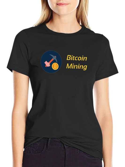 Bitcoin Mining T-Shirt - Crypto Design
