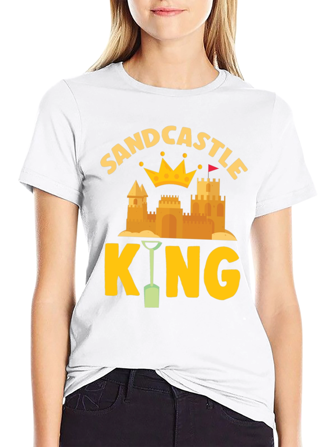 Sandcastle King T-Shirt: Beach Fun Apparel