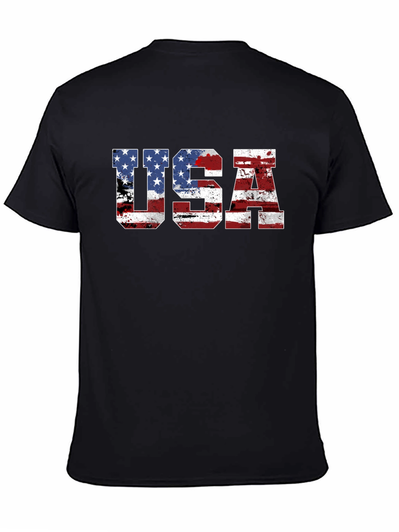 USA Flag Graphic T-Shirt - Patriotic Tee