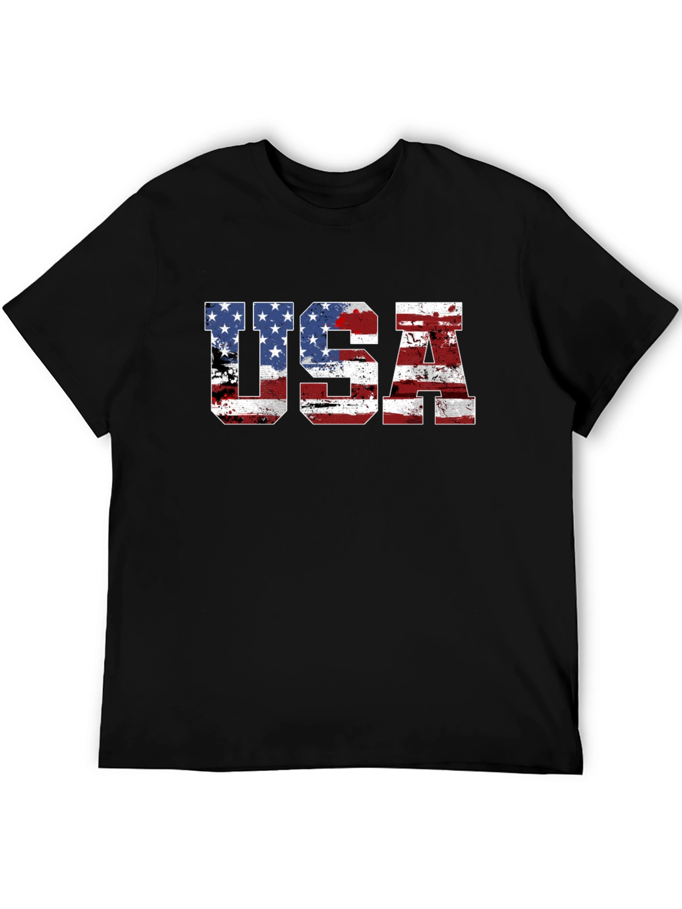 USA Flag Graphic T-Shirt - Patriotic Tee