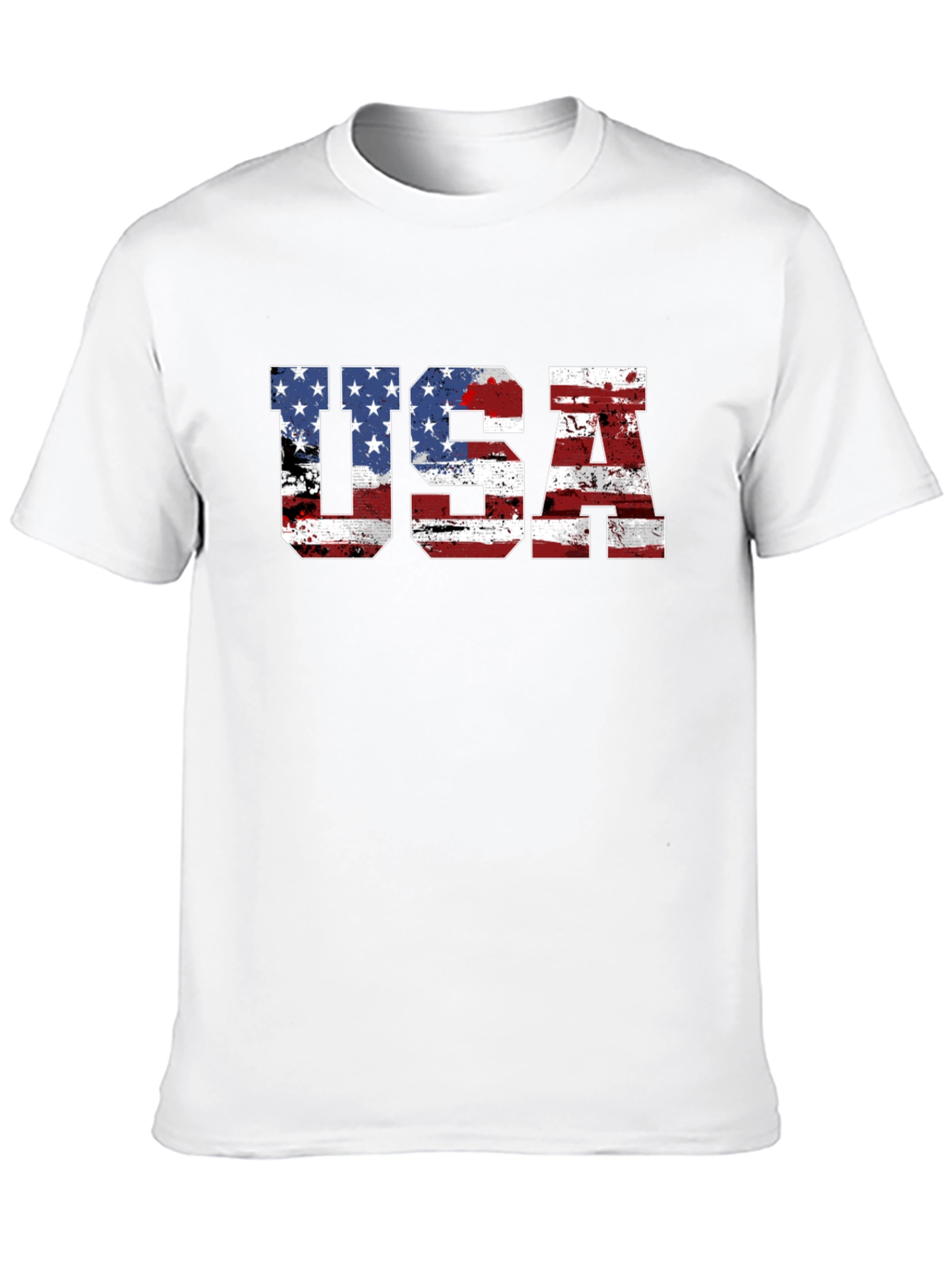 USA Flag Graphic T-Shirt - Patriotic Tee