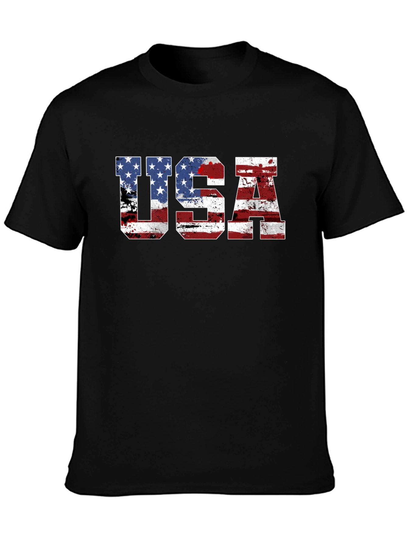 USA Flag Graphic T-Shirt - Patriotic Tee
