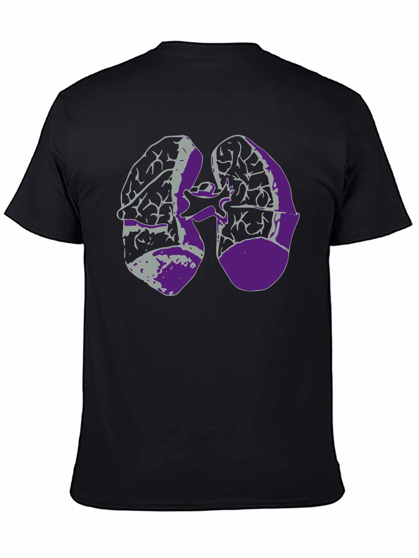 Lung Graphic Black T-Shirt