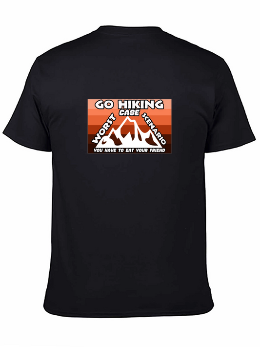 Go Hiking Worst Case Scenario Graphic Tee