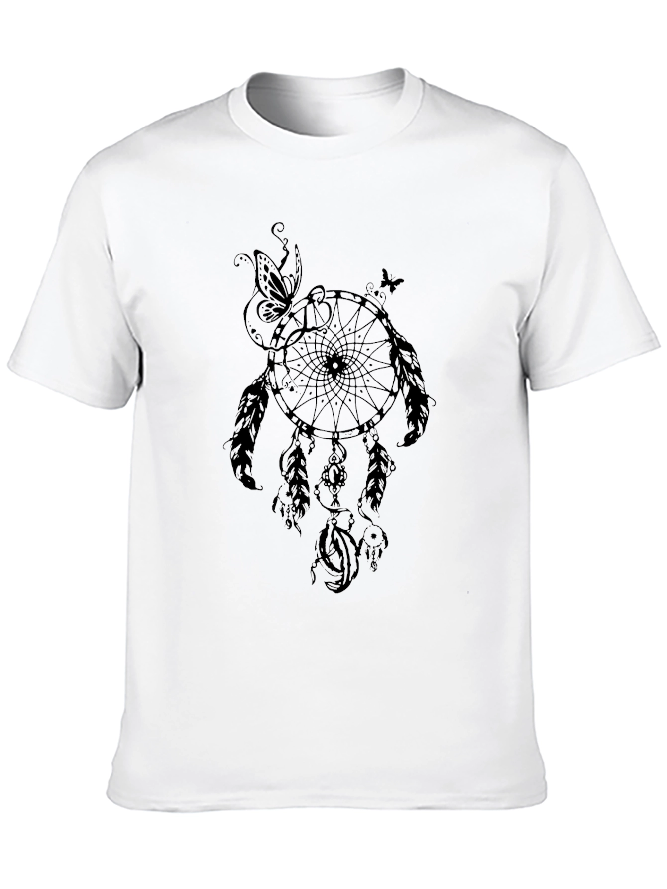 Dreamcatcher Graphic Tee - Stylish Mens Black T-Shirt