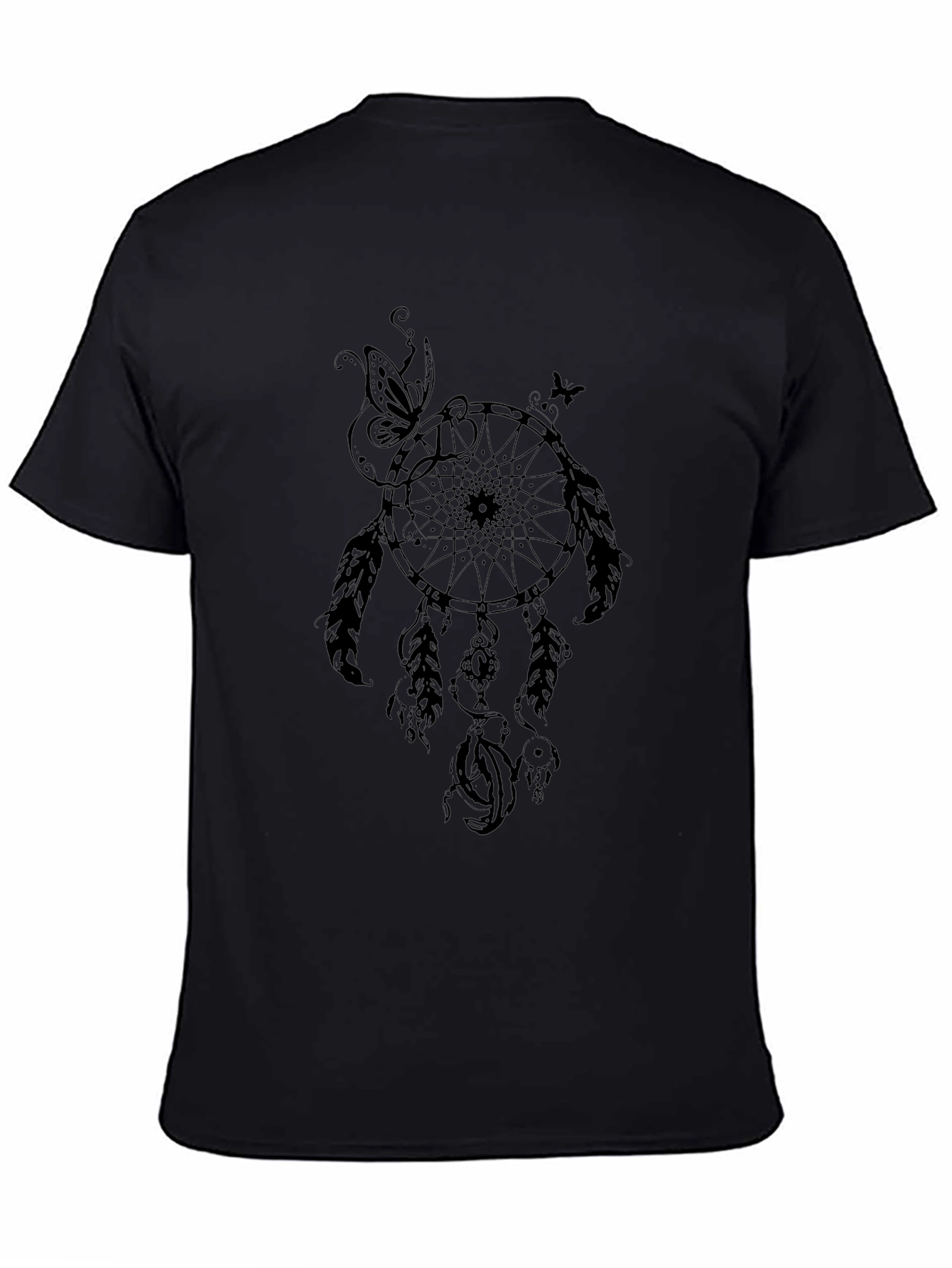 Dreamcatcher Graphic Tee - Stylish Mens Black T-Shirt