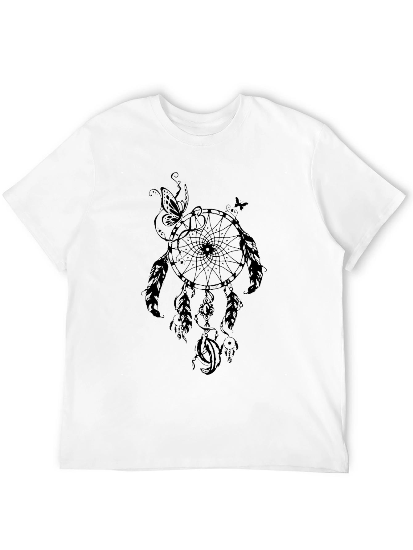 Dreamcatcher Graphic Tee - Stylish Mens Black T-Shirt