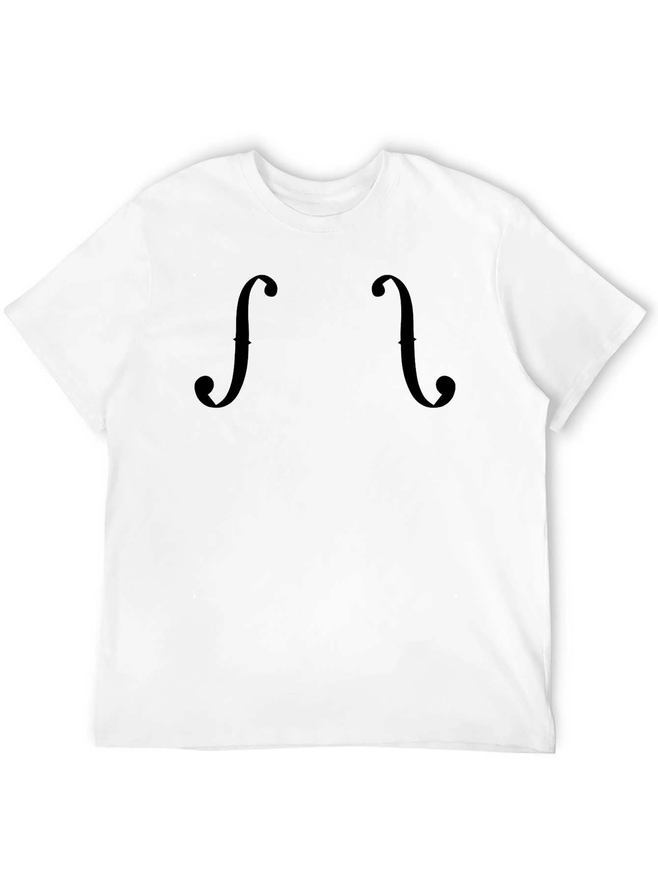 Musical F-Holes Black T-Shirt - Stylish Music Lover Tee