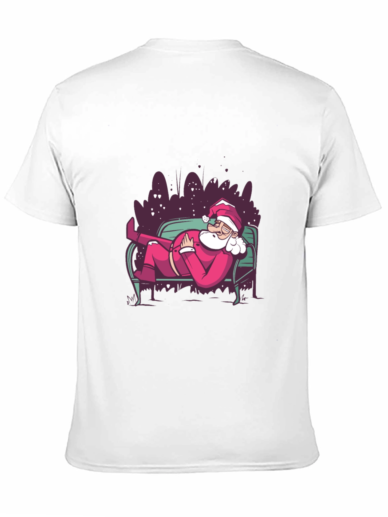 Relaxing Santa Graphic Tee - Holiday Style
