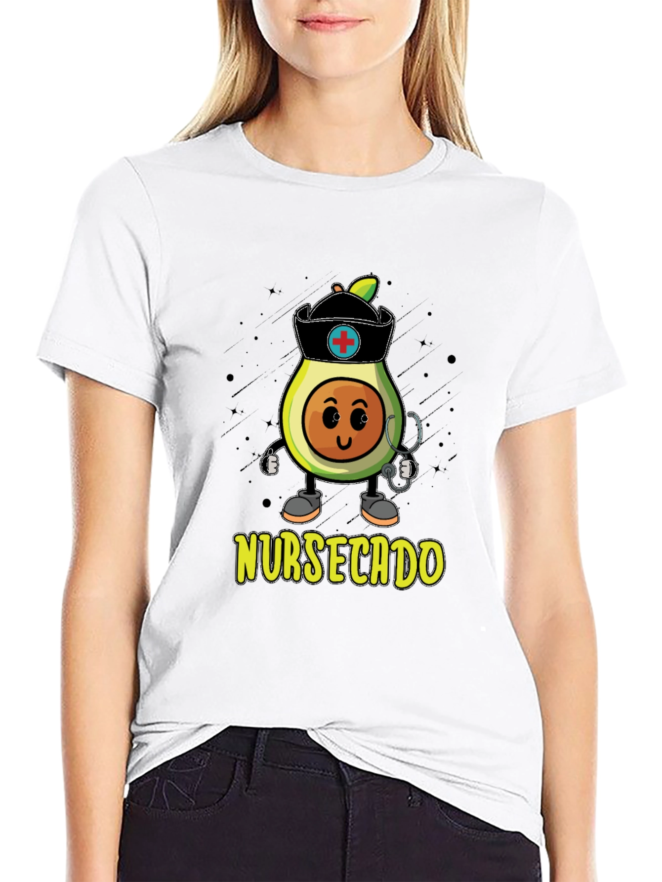 Nurse Avocado Graphic T-Shirt - Nursecado Cute Tee