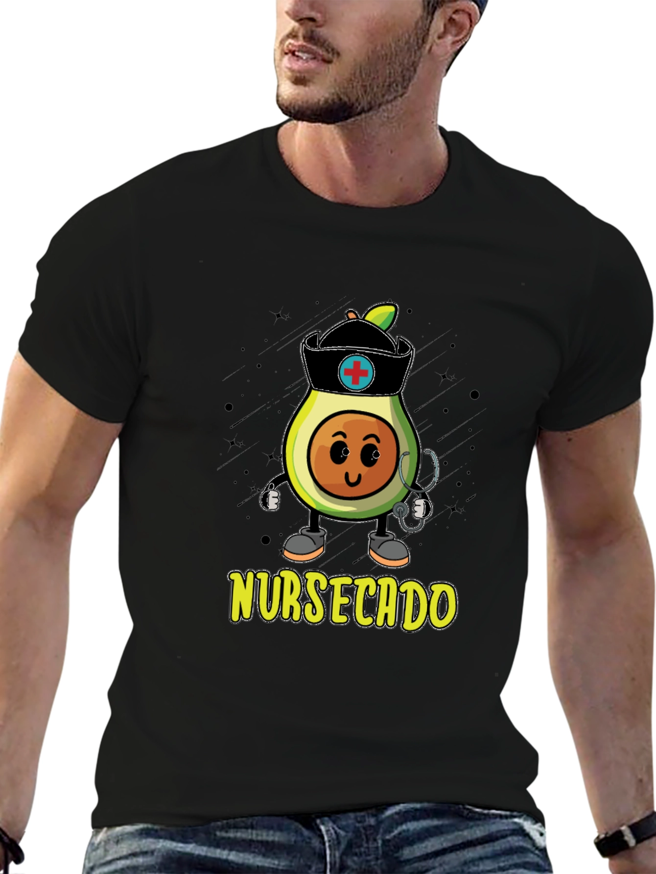 Nurse Avocado Graphic T-Shirt - Nursecado Cute Tee
