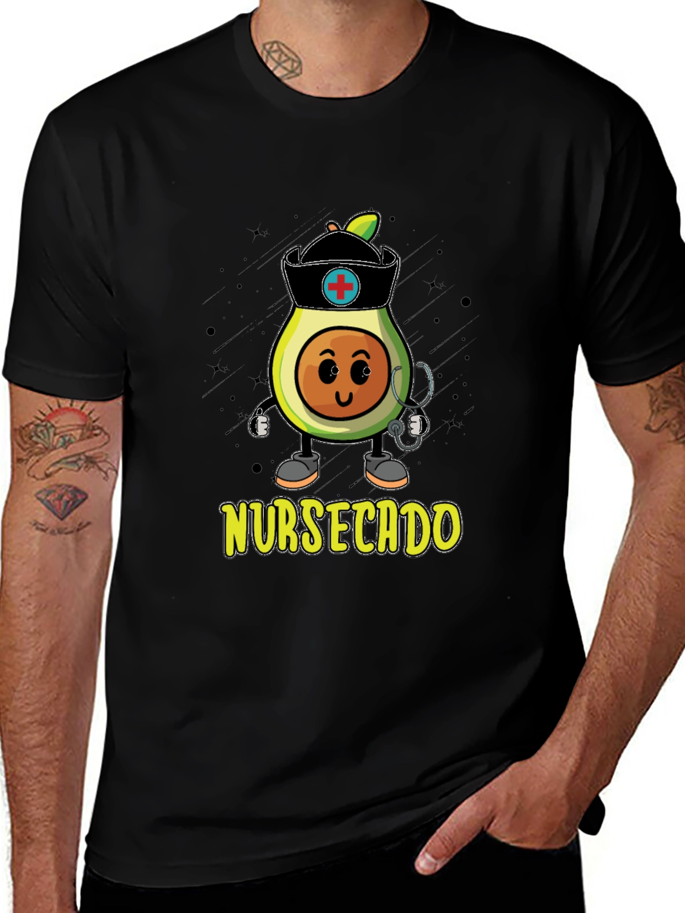 Nurse Avocado Graphic T-Shirt - Nursecado Cute Tee