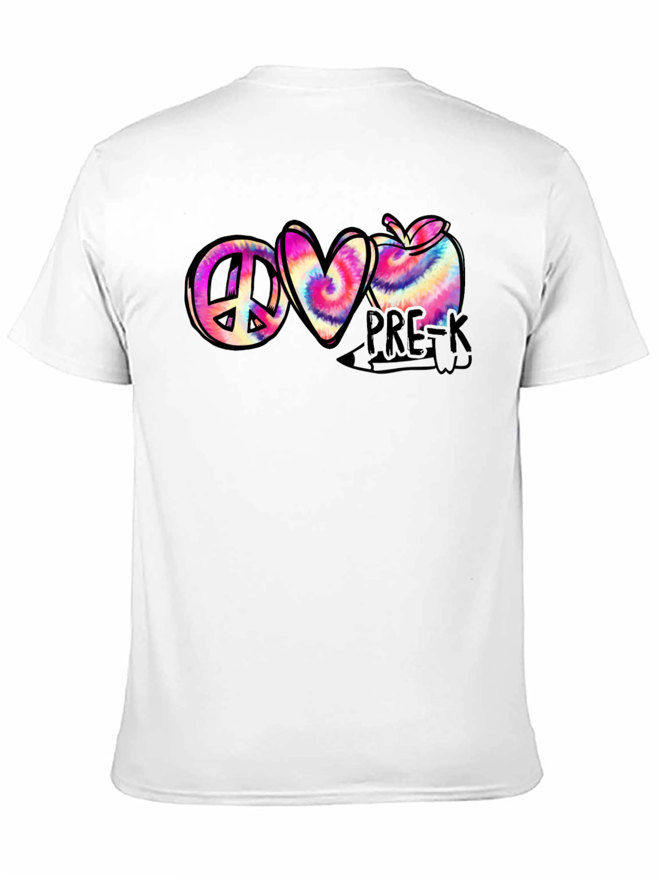 Peace Love Pre-K Tie Dye T-Shirt