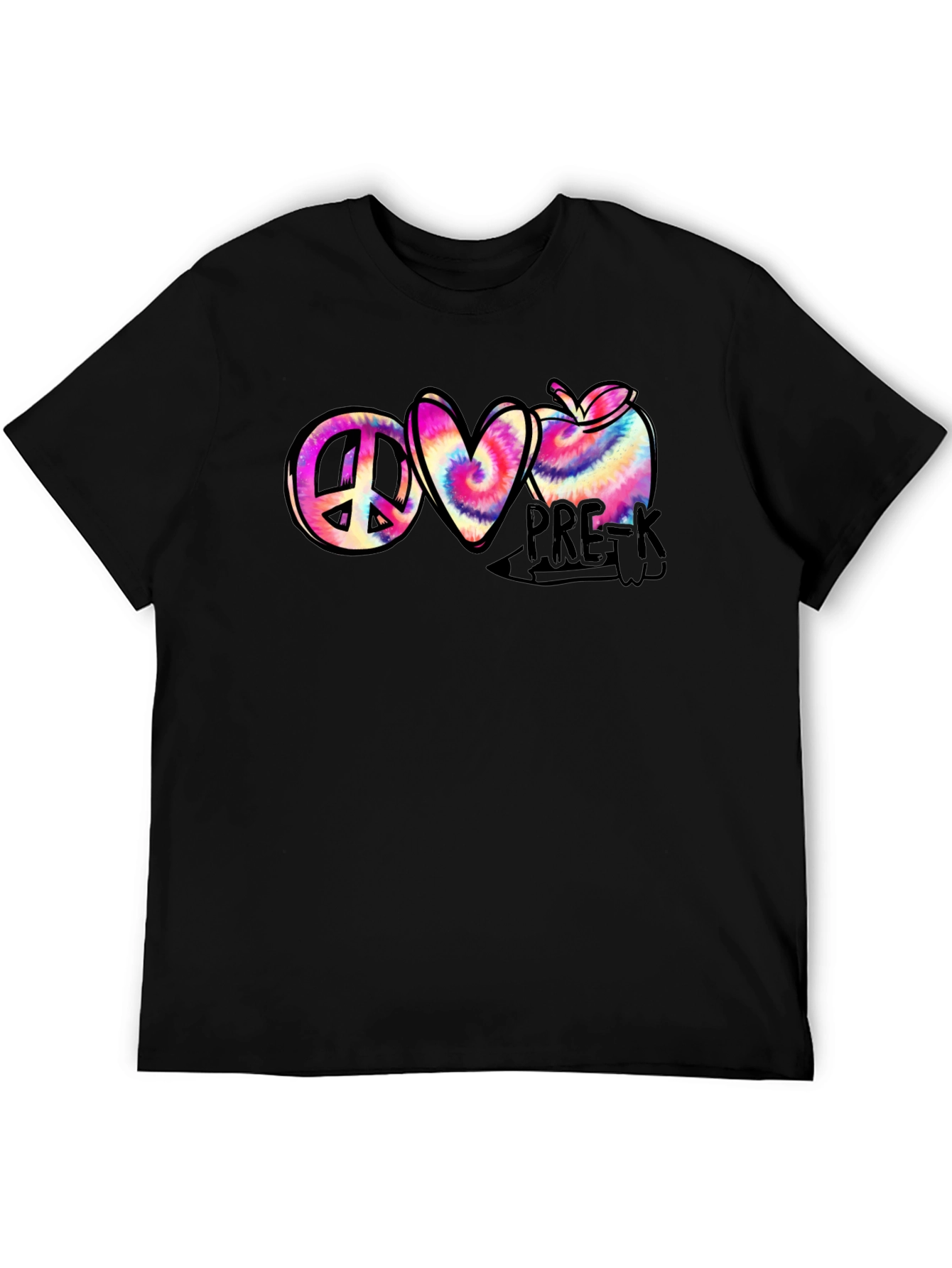 Peace Love Pre-K Tie Dye T-Shirt