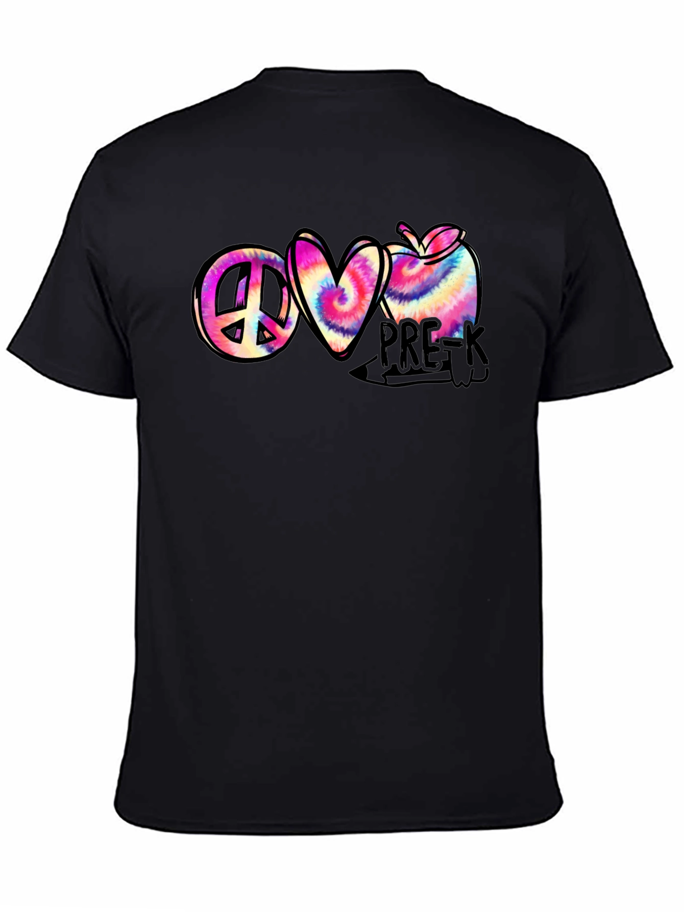 Peace Love Pre-K Tie Dye T-Shirt