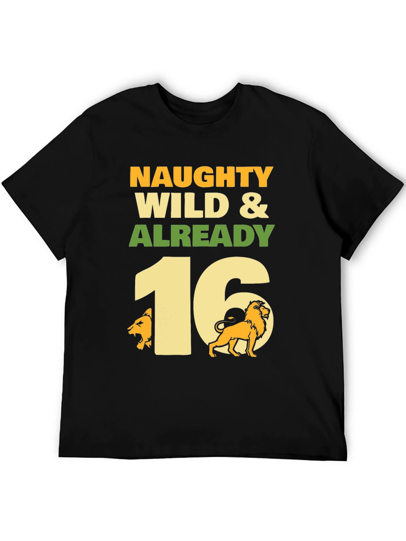 Naughty Wild & Already 16 Birthday T-Shirt