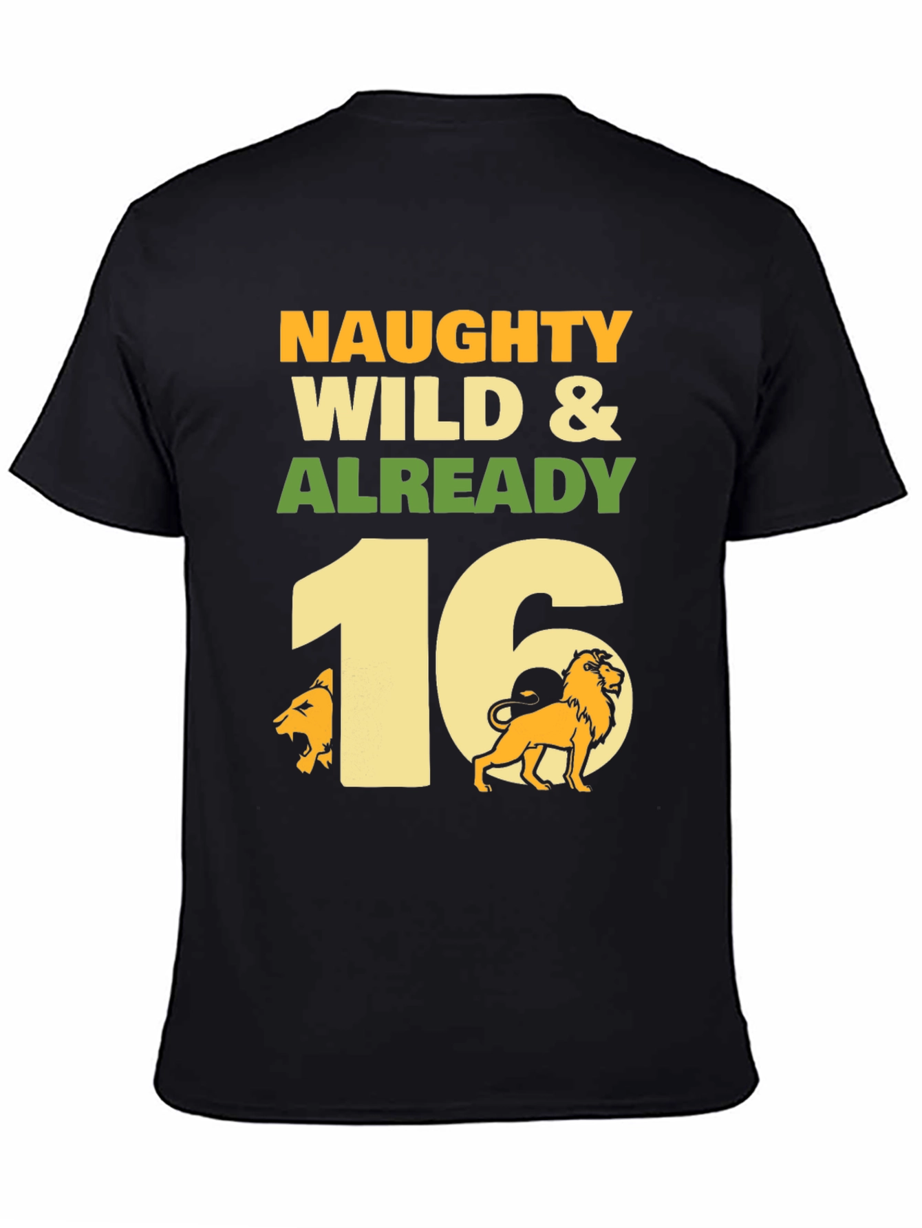 Naughty Wild & Already 16 Birthday T-Shirt