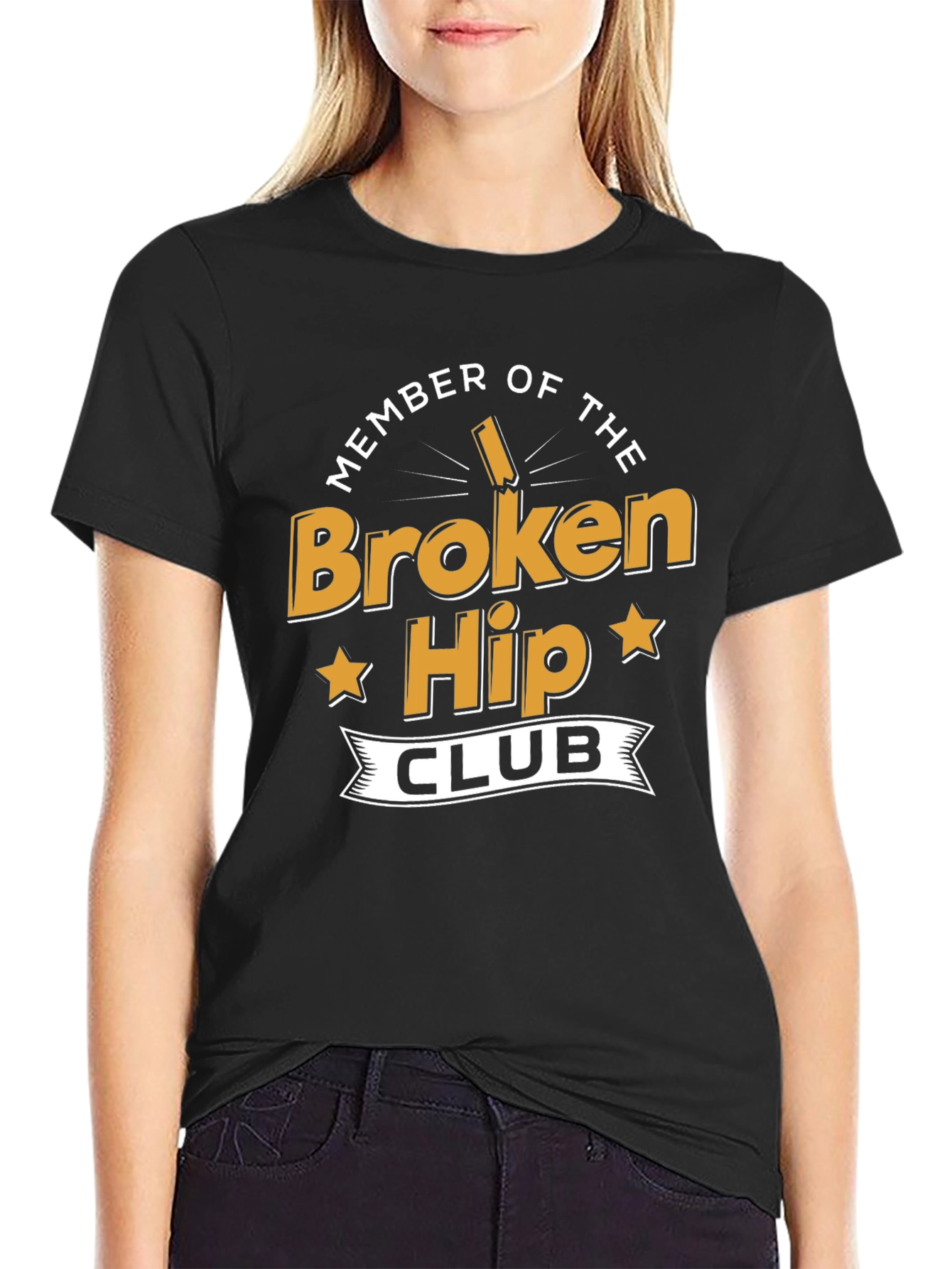 Broken Hip Club Black T-Shirt