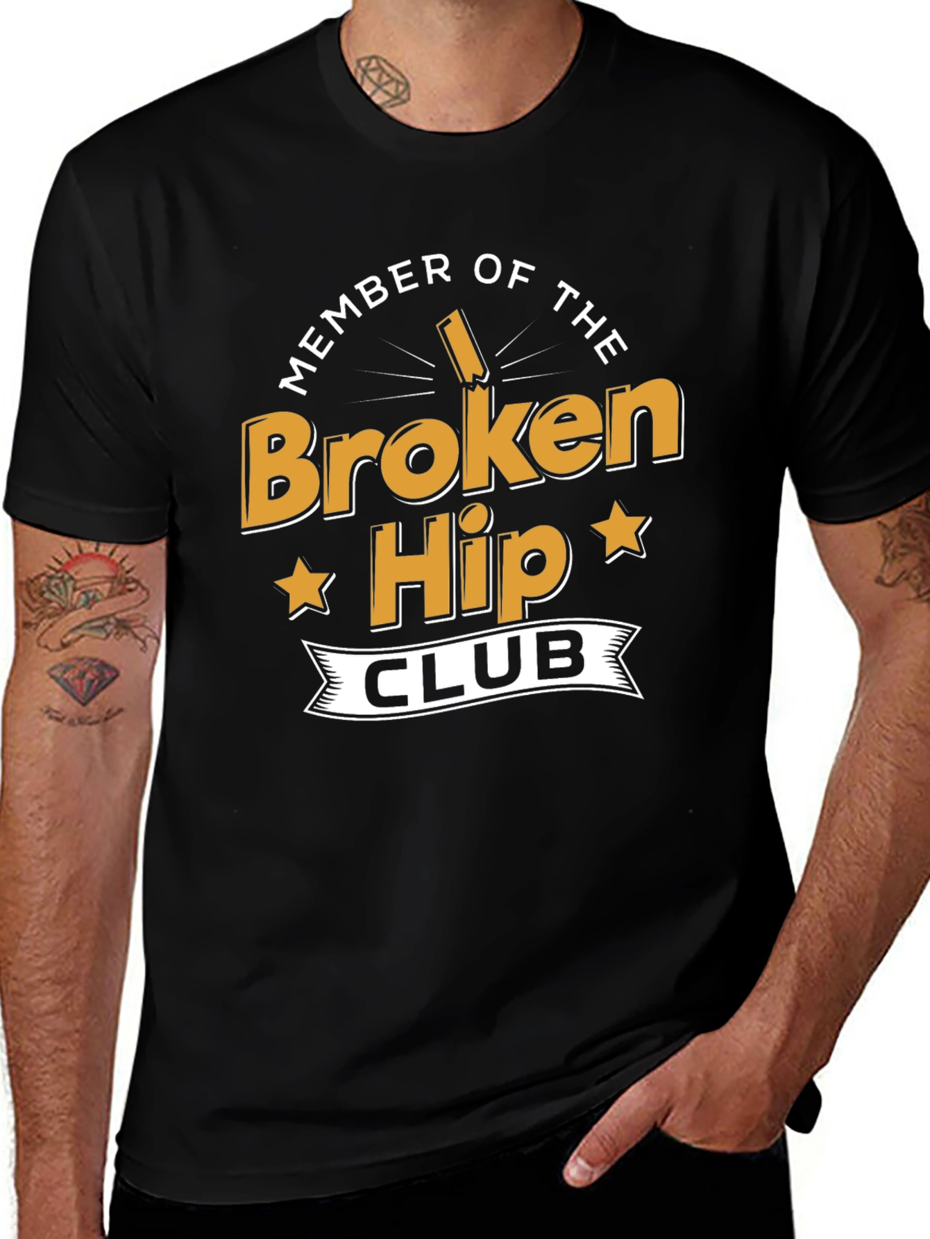 Broken Hip Club Black T-Shirt