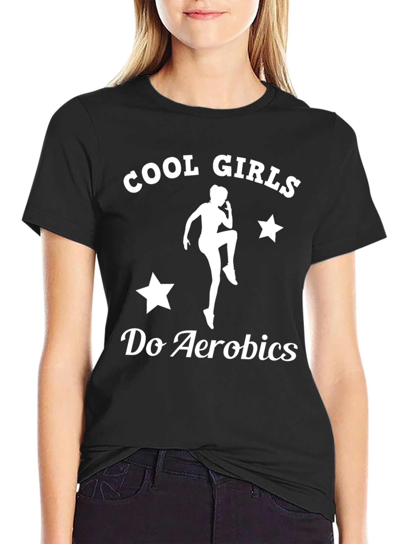 Cool Girls Do Aerobics Graphic Tee
