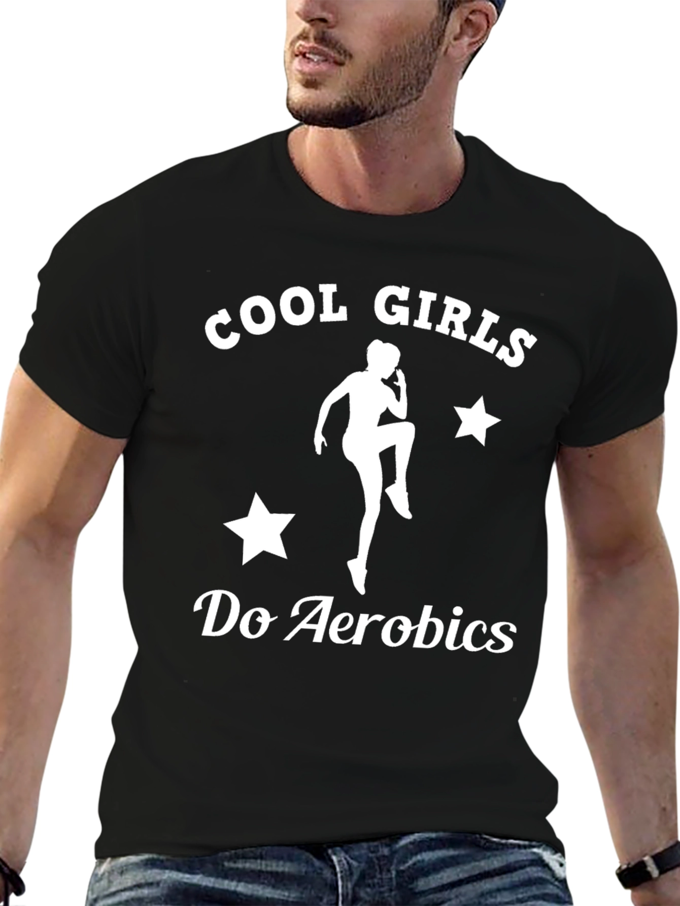 Cool Girls Do Aerobics Graphic Tee