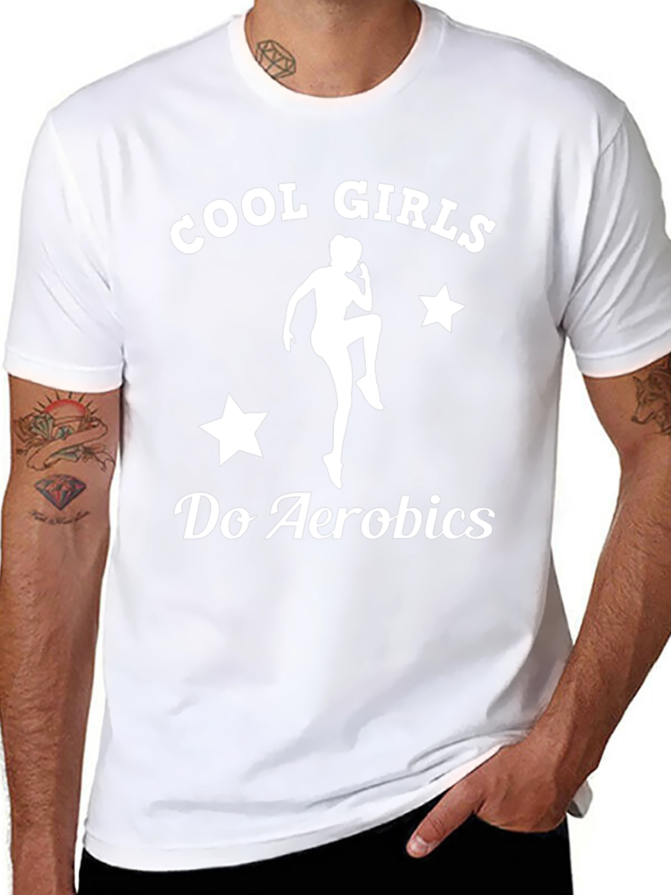 Cool Girls Do Aerobics Graphic Tee