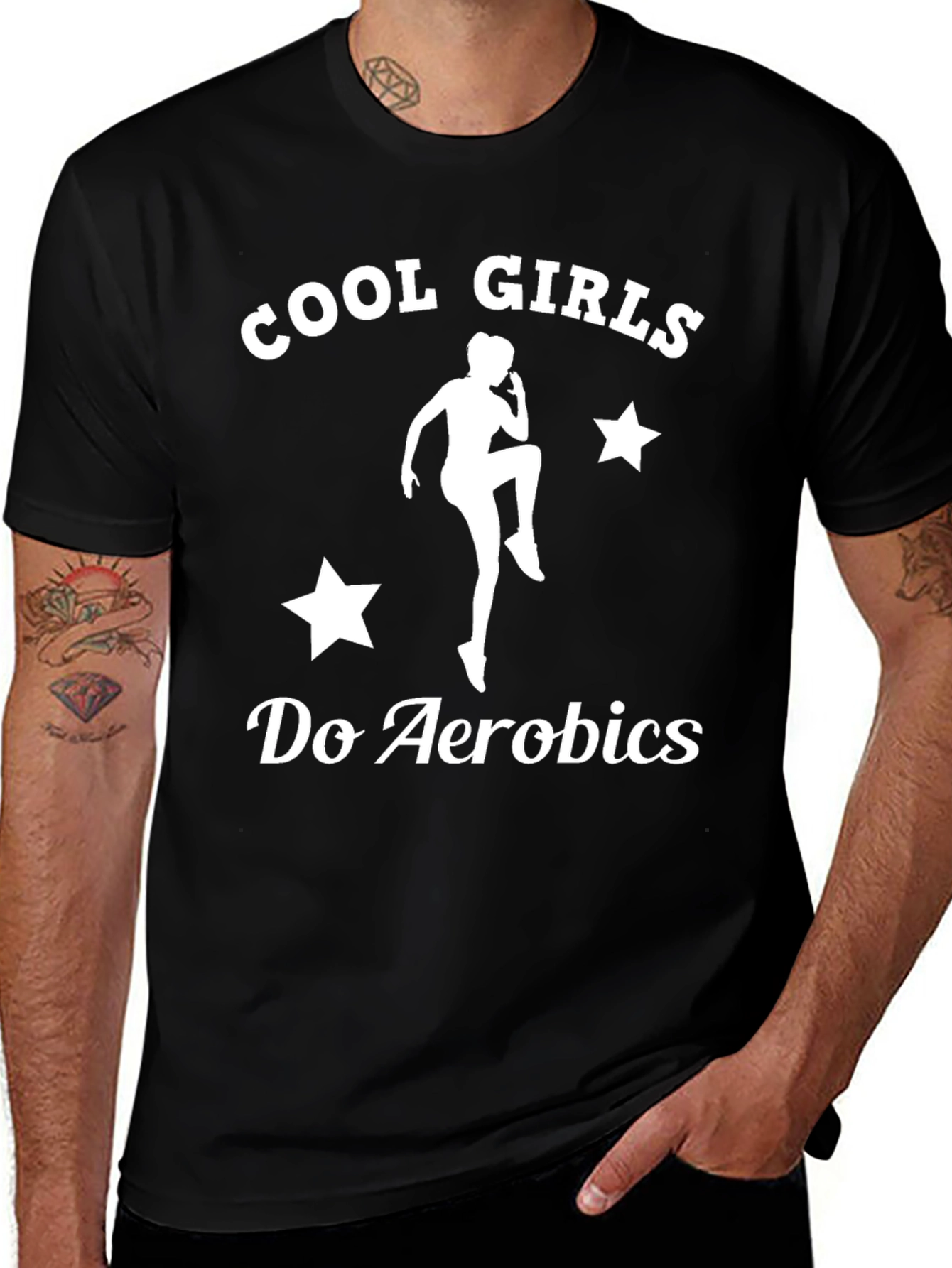 Cool Girls Do Aerobics Graphic Tee
