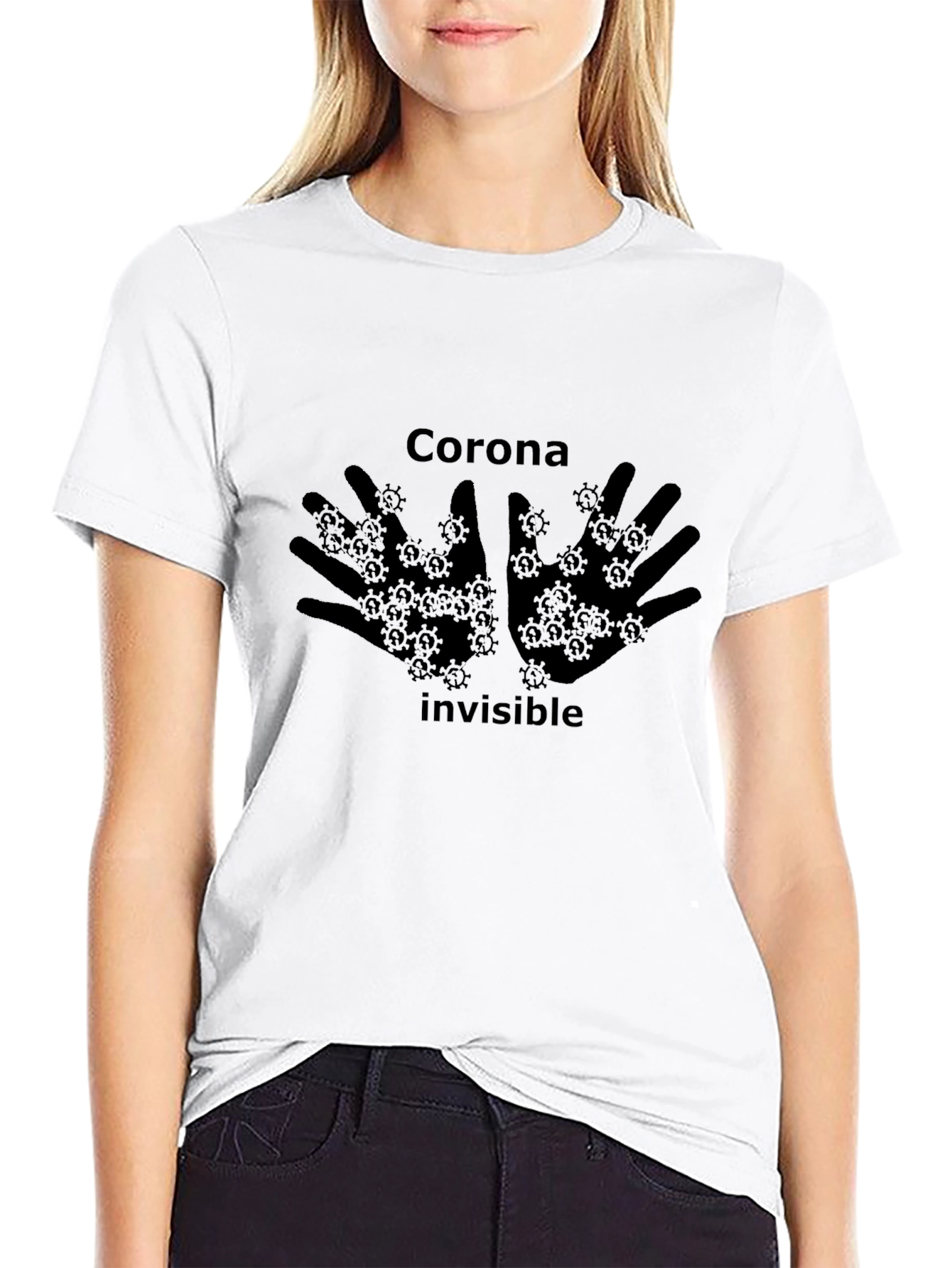 Corona Invisible Black T-Shirt