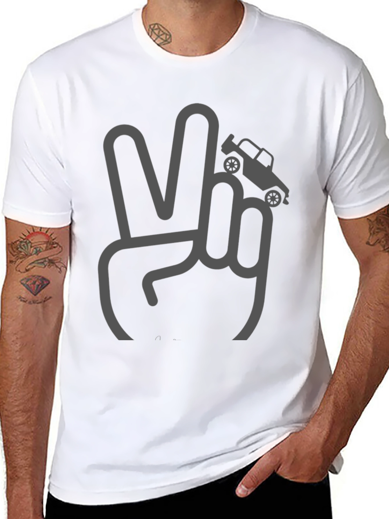 Peace Love & Jeeps Graphic Tee