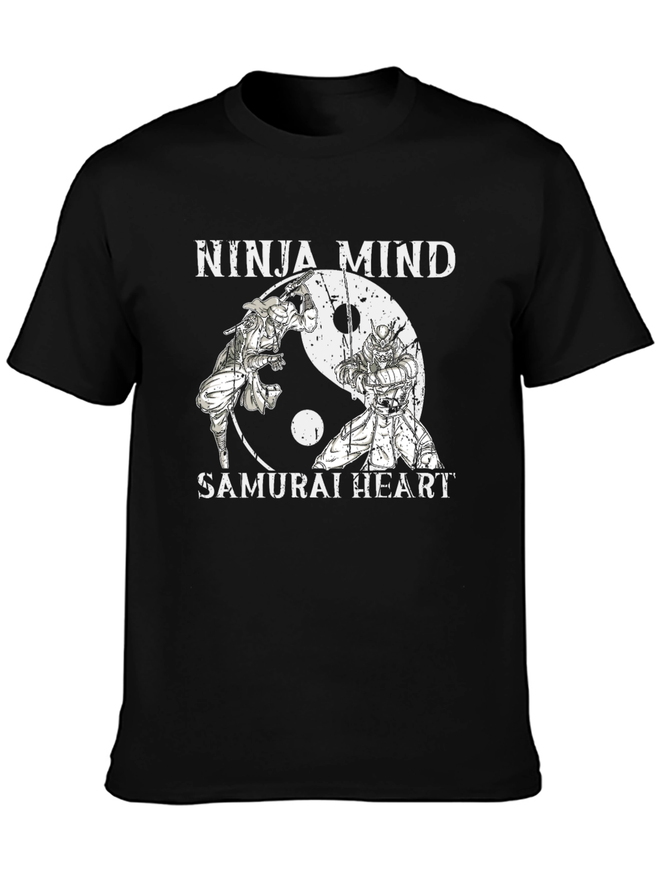 Ninja Mind Samurai Heart Black T-Shirt