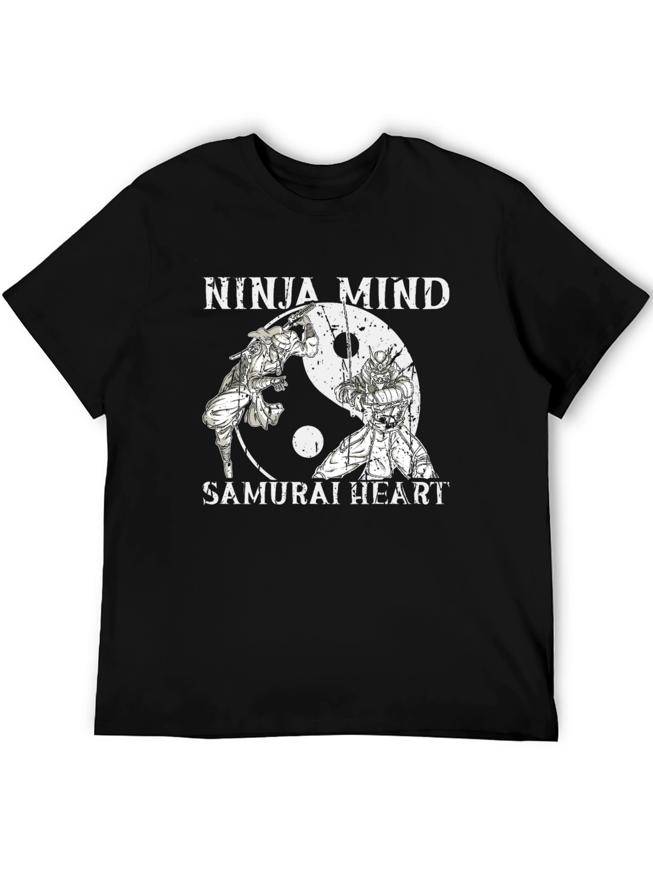 Ninja Mind Samurai Heart Black T-Shirt