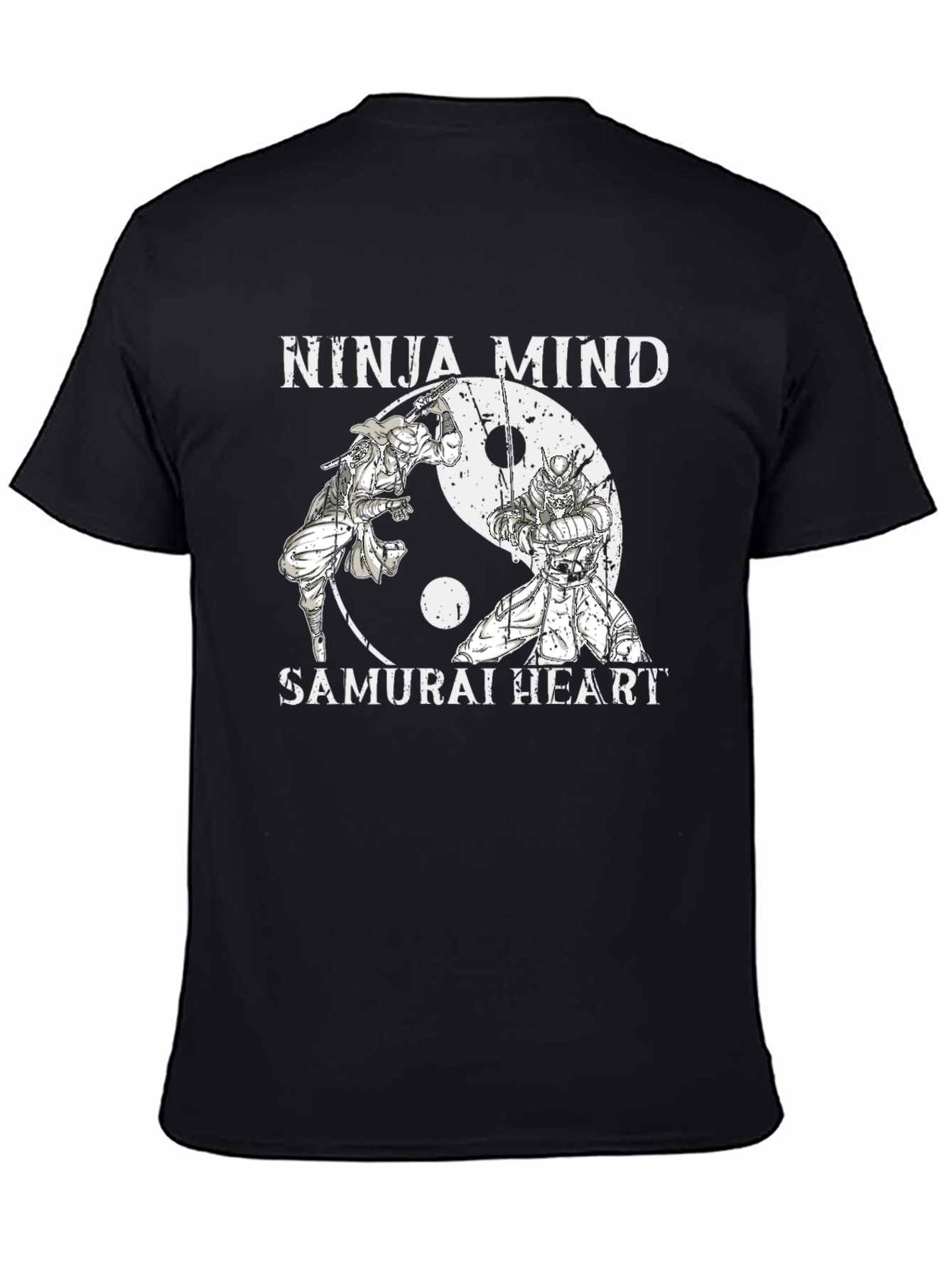 Ninja Mind Samurai Heart Black T-Shirt