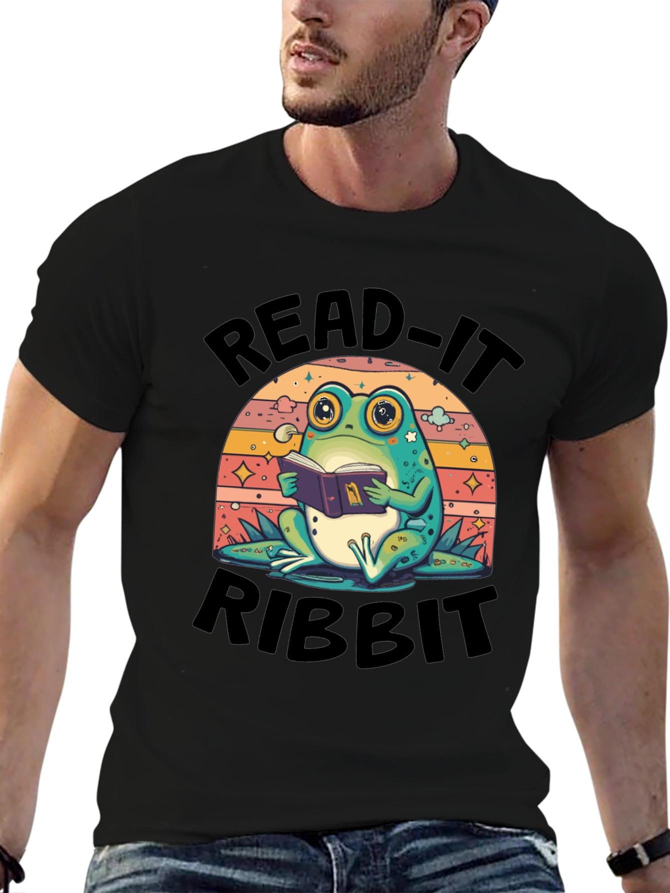 Read-It Ribbit Frog T-Shirt - Book Lover Tee