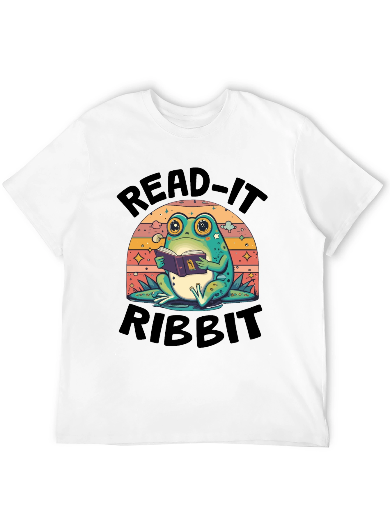 Read-It Ribbit Frog T-Shirt - Book Lover Tee