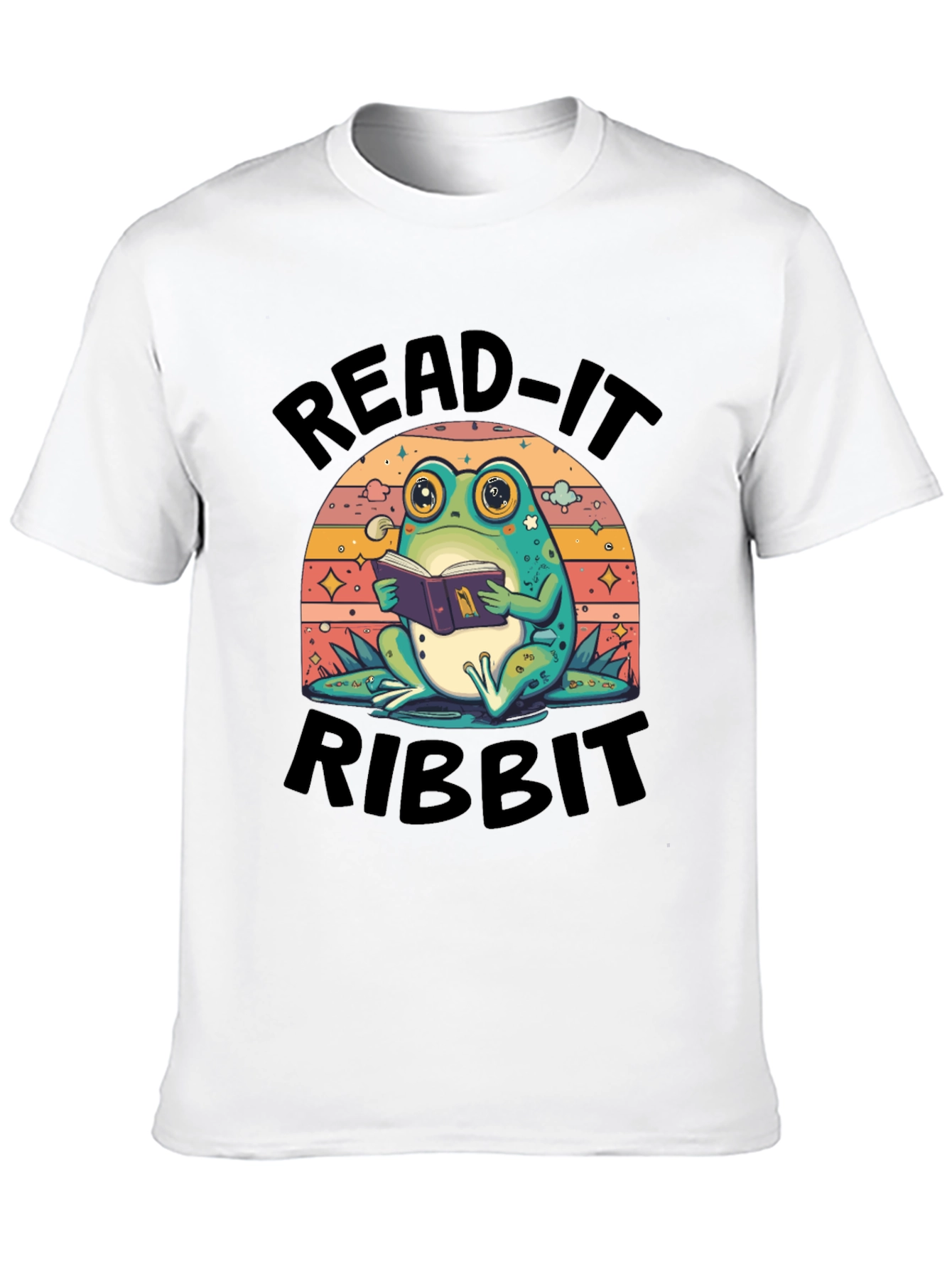 Read-It Ribbit Frog T-Shirt - Book Lover Tee