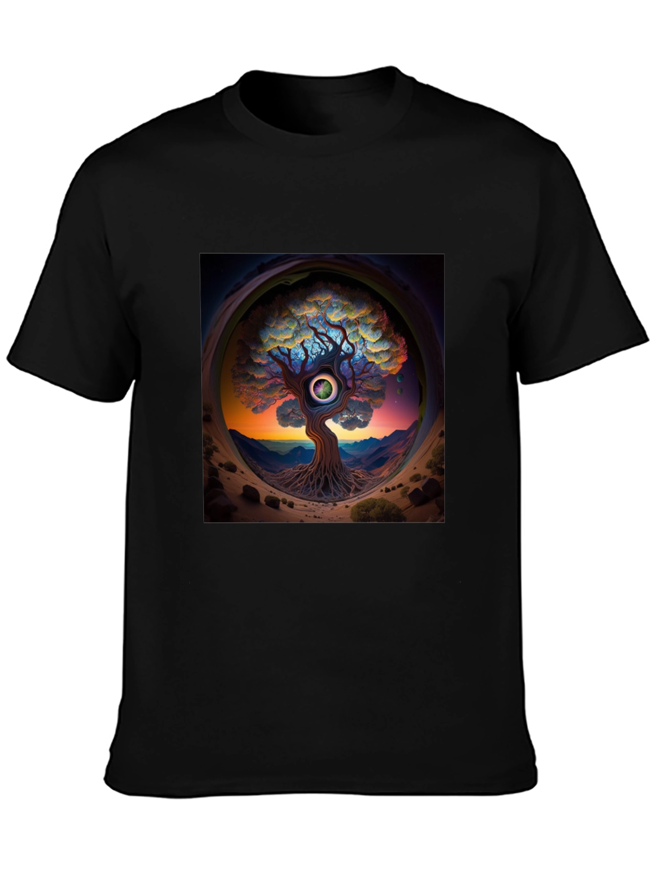 Third Eye Tree Graphic Tee - Unique Design