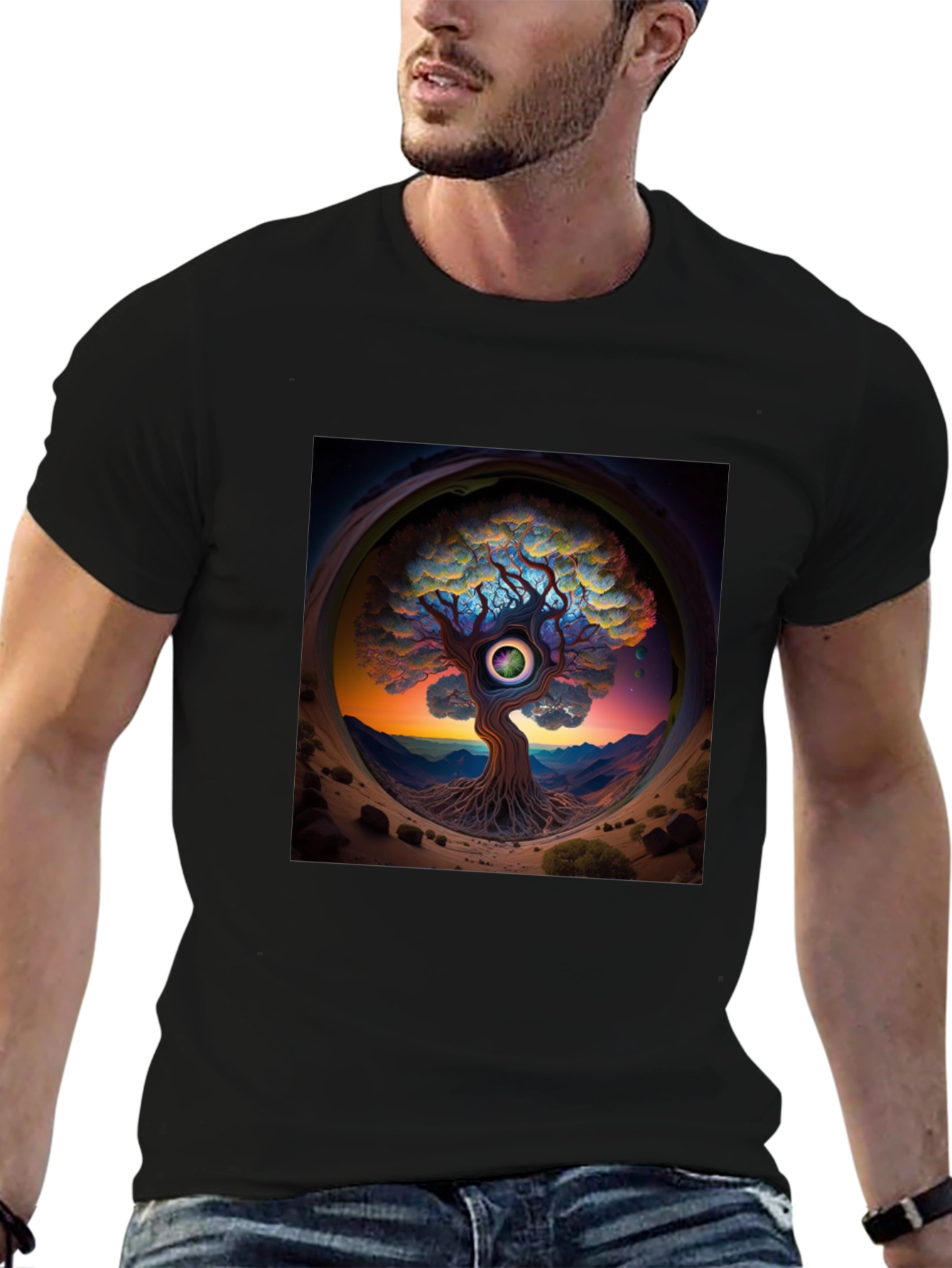 Third Eye Tree Graphic Tee - Unique Design