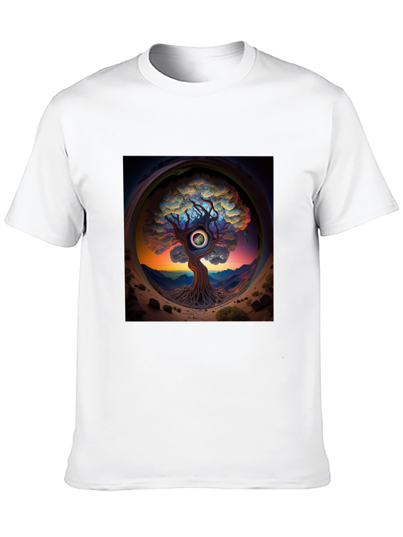 Third Eye Tree Graphic Tee - Unique Design