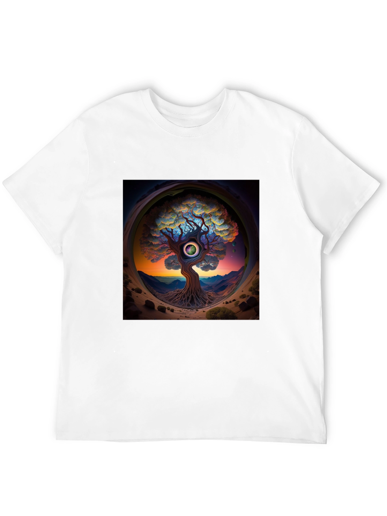 Third Eye Tree Graphic Tee - Unique Design