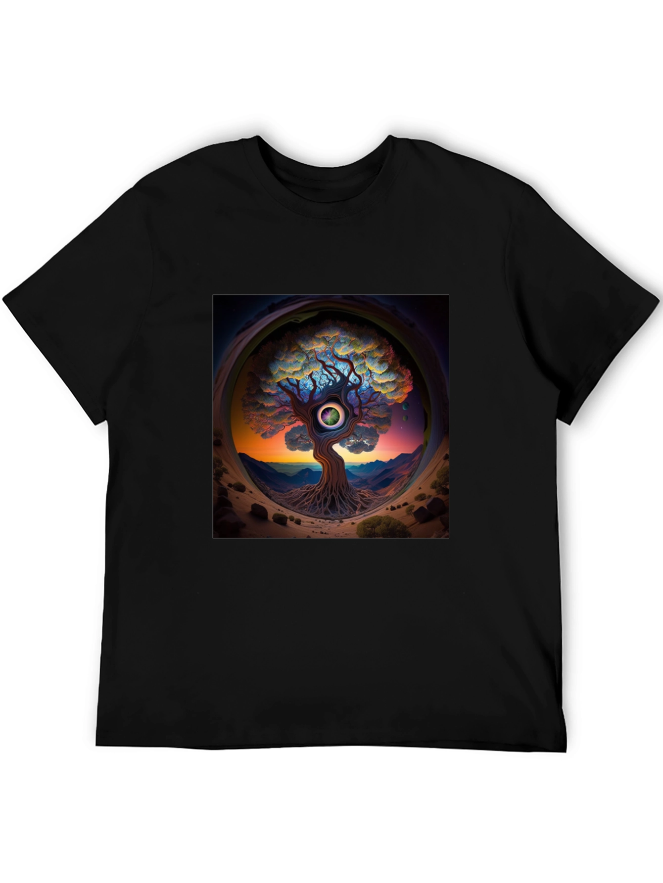 Third Eye Tree Graphic Tee - Unique Design