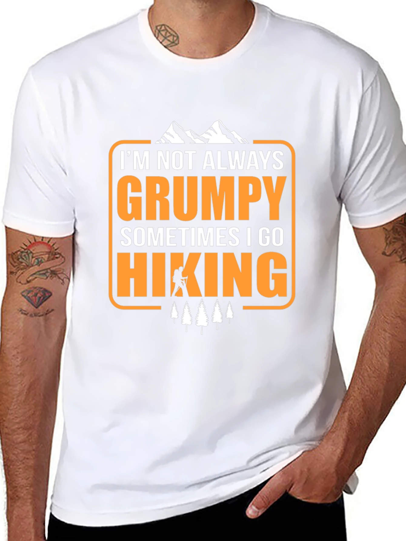 Grumpy Hiking T-Shirt - Funny Outdoor Adventure Tee