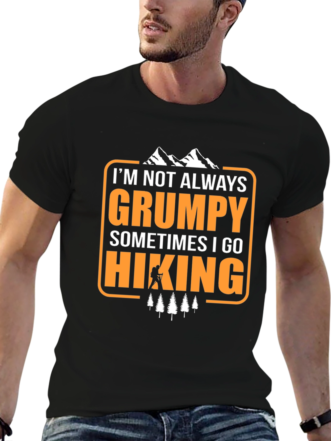 Grumpy Hiking T-Shirt - Funny Outdoor Adventure Tee