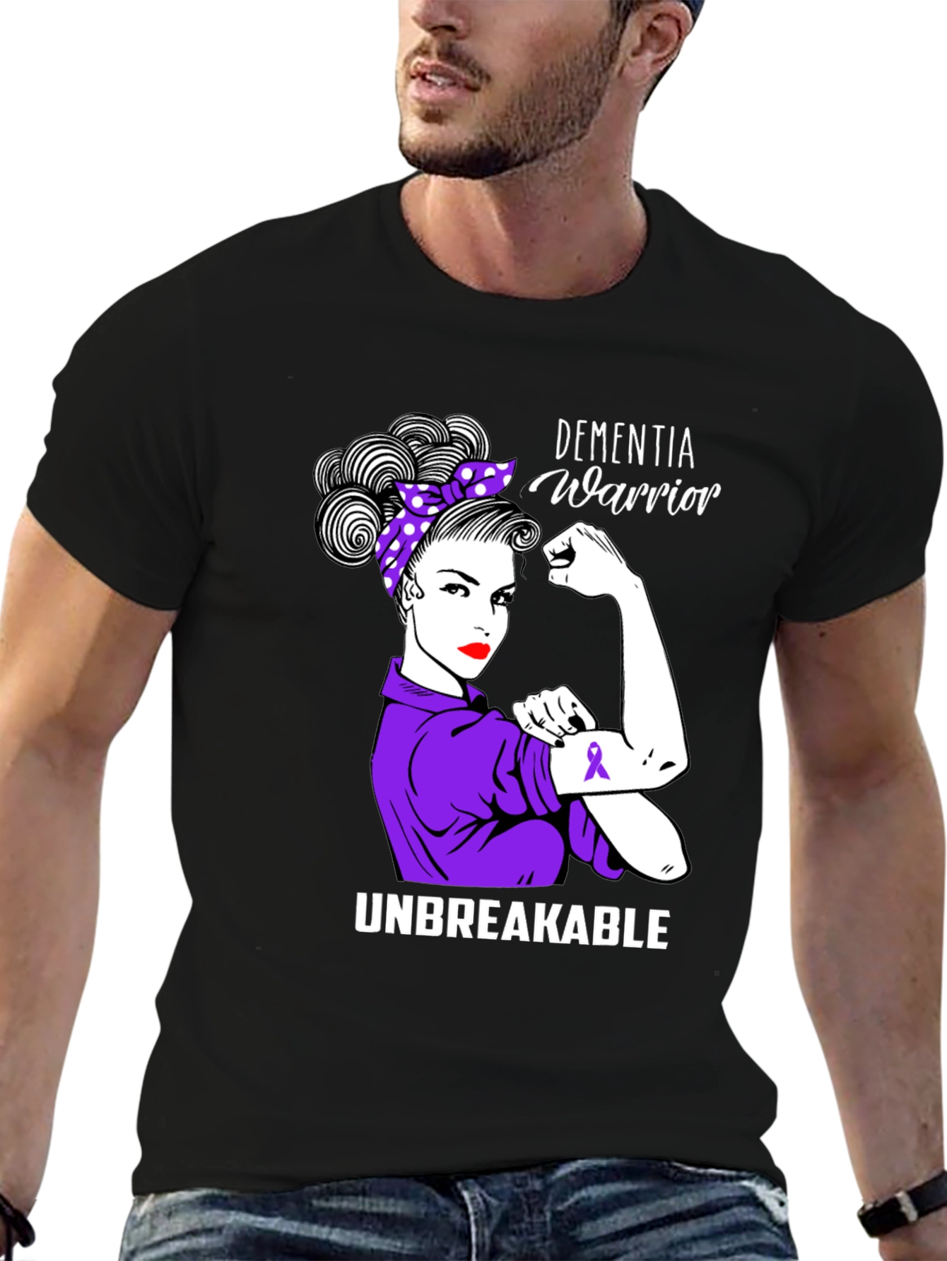 Dementia Warrior T-Shirt - Unbreakable Strength