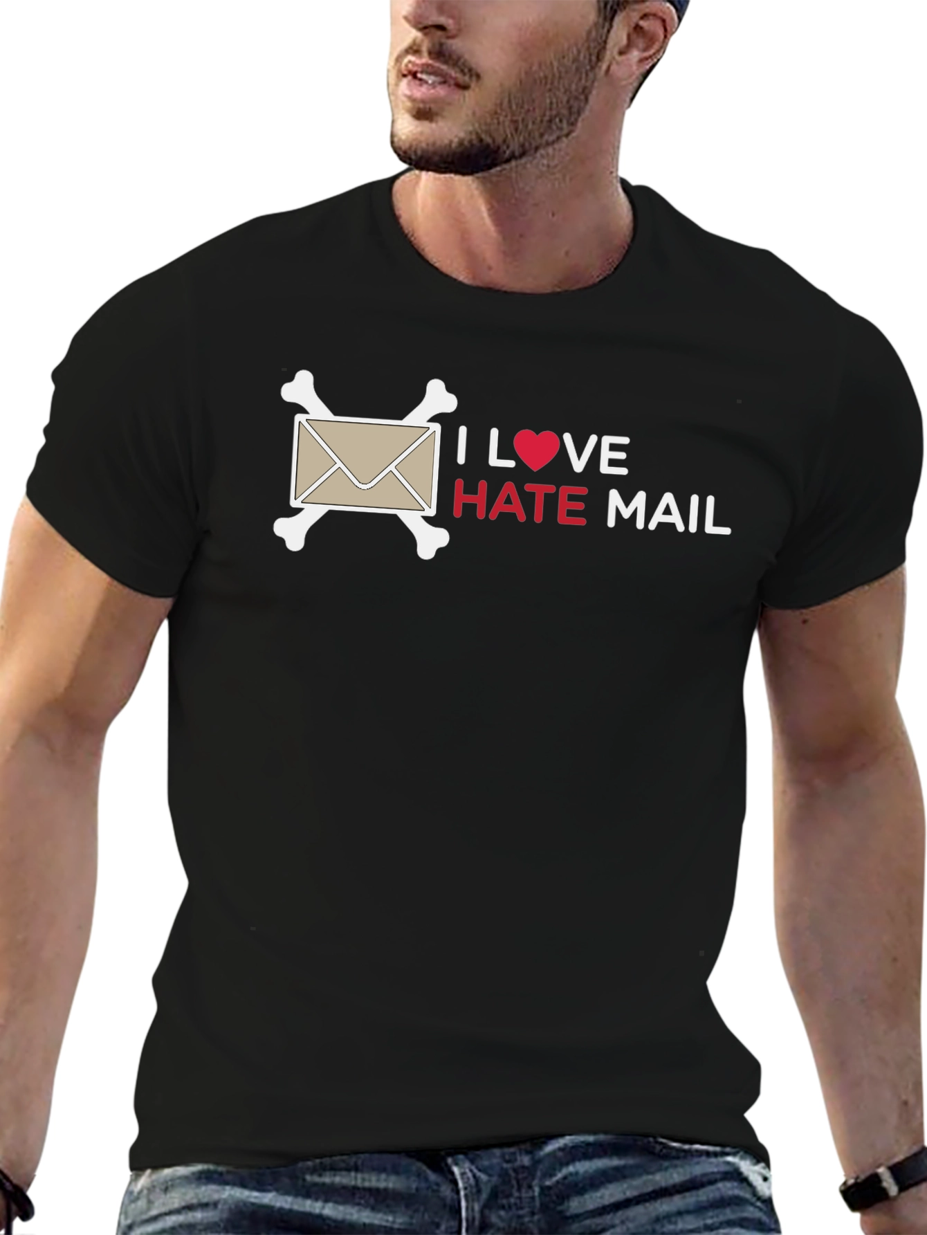 I Love Hate Mail T-Shirt - Funny Sarcastic Design