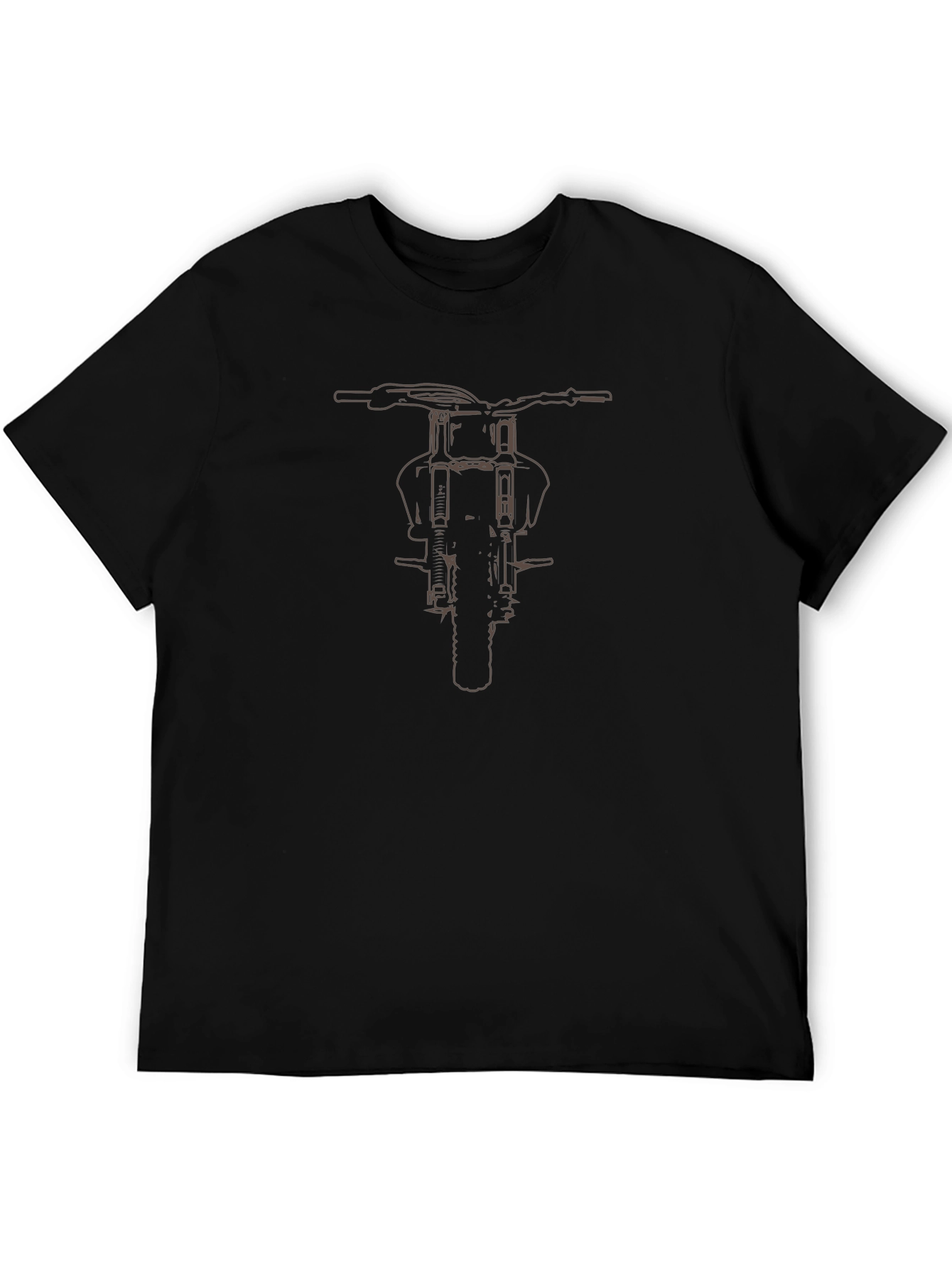 Motorcycle Graphic T-Shirt - Black