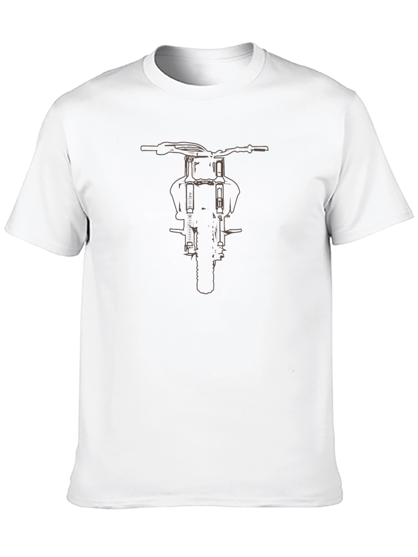 Motorcycle Graphic T-Shirt - Black