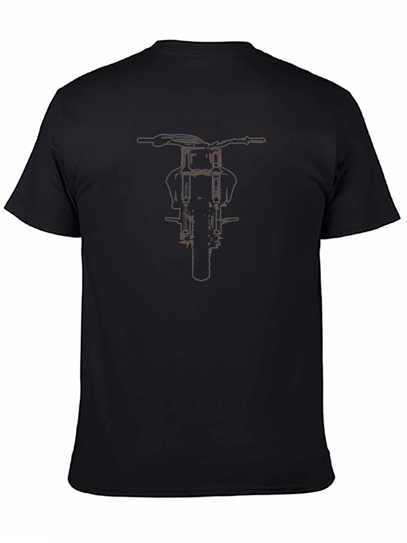 Motorcycle Graphic T-Shirt - Black