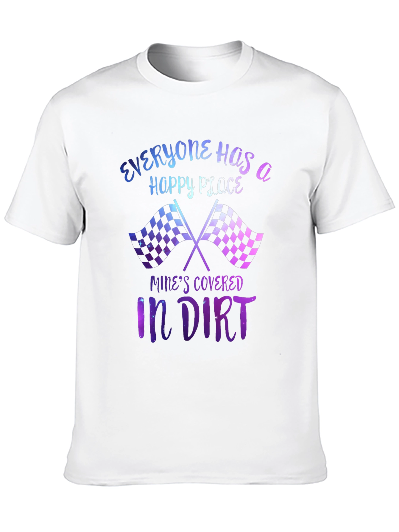 Everyone Has a Happy Place Dirt Track Racing T-Shirt